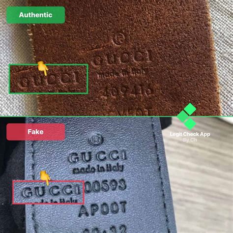 gucci belt real vs fake stamp|Gucci belt number lookup.